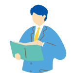 保険を探す男性のイラスト