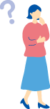 女性悩むイラスト