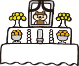 ぽんぽんの死亡イラスト