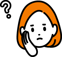 悩んでいる女性のイラスト