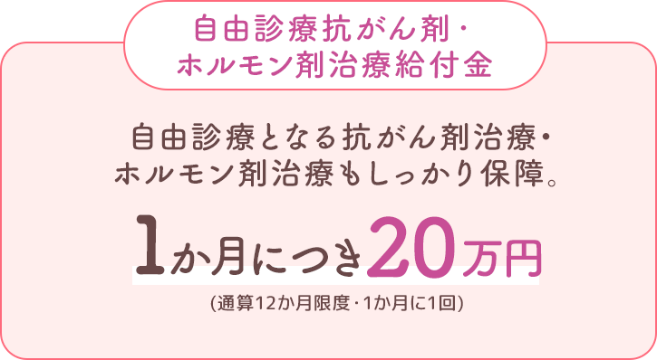 自由診療抗がん剤・ホルモン剤治療給付金